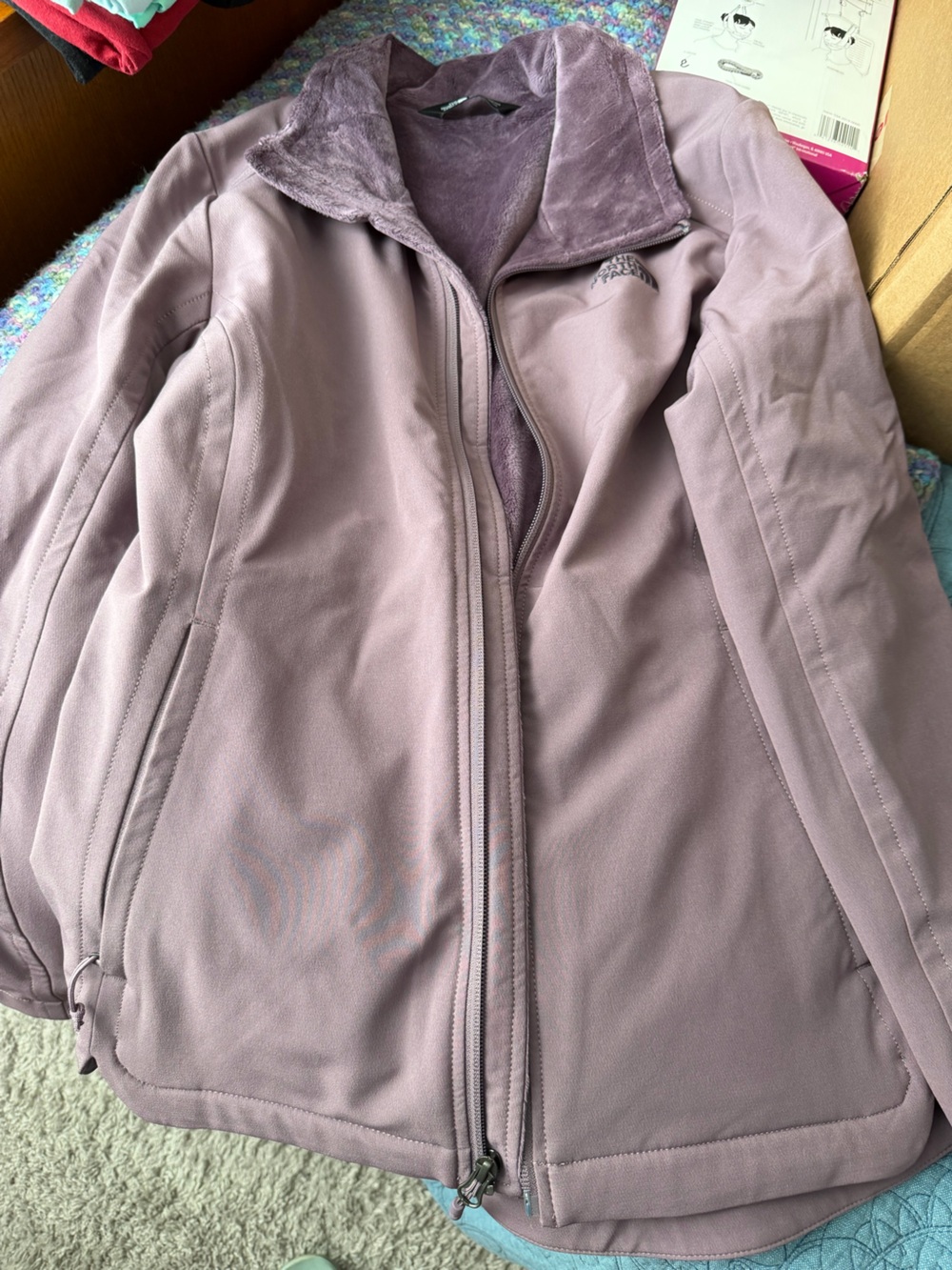 The North Face Women's Utility Jacket in Mauve Rose/light purple